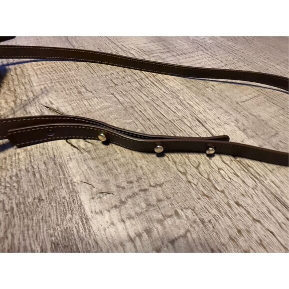 Mansur Gavriel Shearling Mini Bucket Bag in Dark Brown - Picture 7 of 11